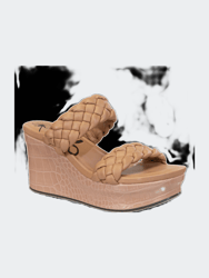 Fluent Wedge Sandals - Taupe