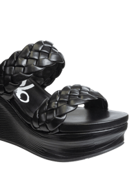 Fluent Wedge Sandals - Black
