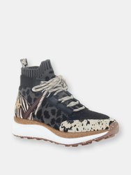 HYBRID High Top Sneakers - Animal Print