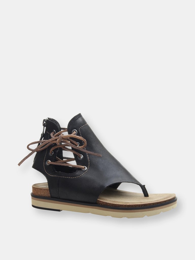 LOCATE Flat Sandals - Black