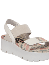 Nova Platform Sandals - Khaki Floral