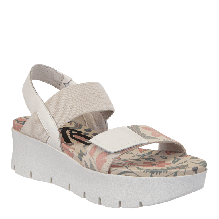 Nova Platform Sandals - Khaki Floral