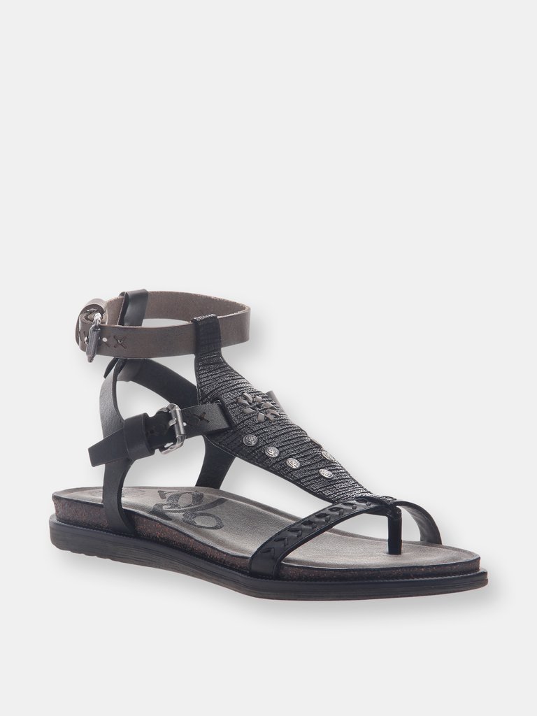 Stargaze Flat Sandals - Black