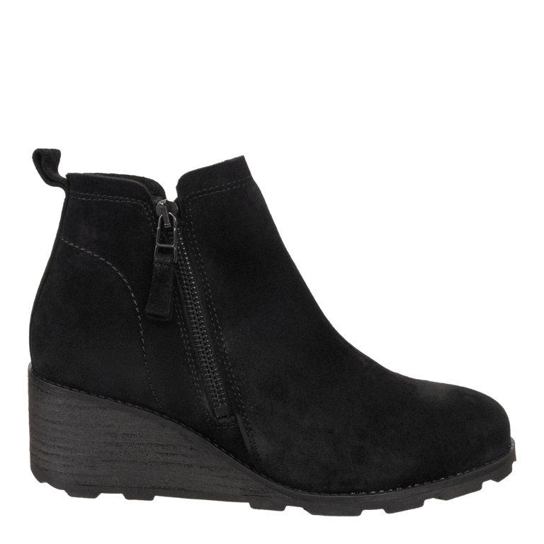 Story Wedge Ankle Boots - Black