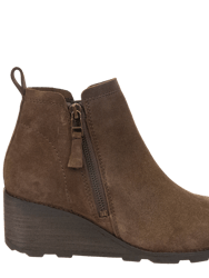 Story Wedge Ankle Boots - Brown