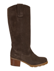 Tallow Heeled Mid Shaft Boots - Brown