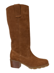 Tallow Heeled Mid Shaft Boots - Camel