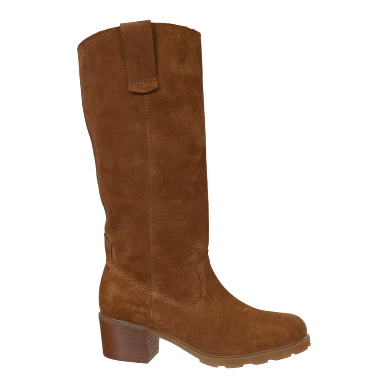 Tallow Heeled Mid Shaft Boots - Camel
