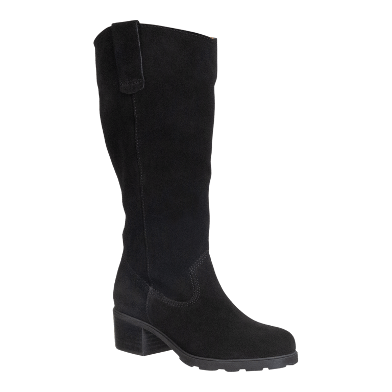 Tallow Heeled Mid Shaft Boots - Black