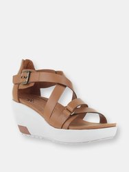 Teresa Wedge Sandals - Boxwood