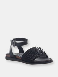 VOYAGE Flat Sandals - Black