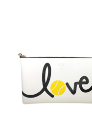 #5 Amy Loves Tennis White Bag - White