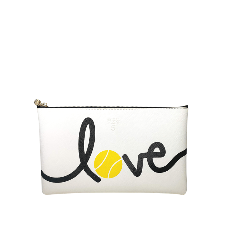 #5 Amy Loves Tennis White Bag - White