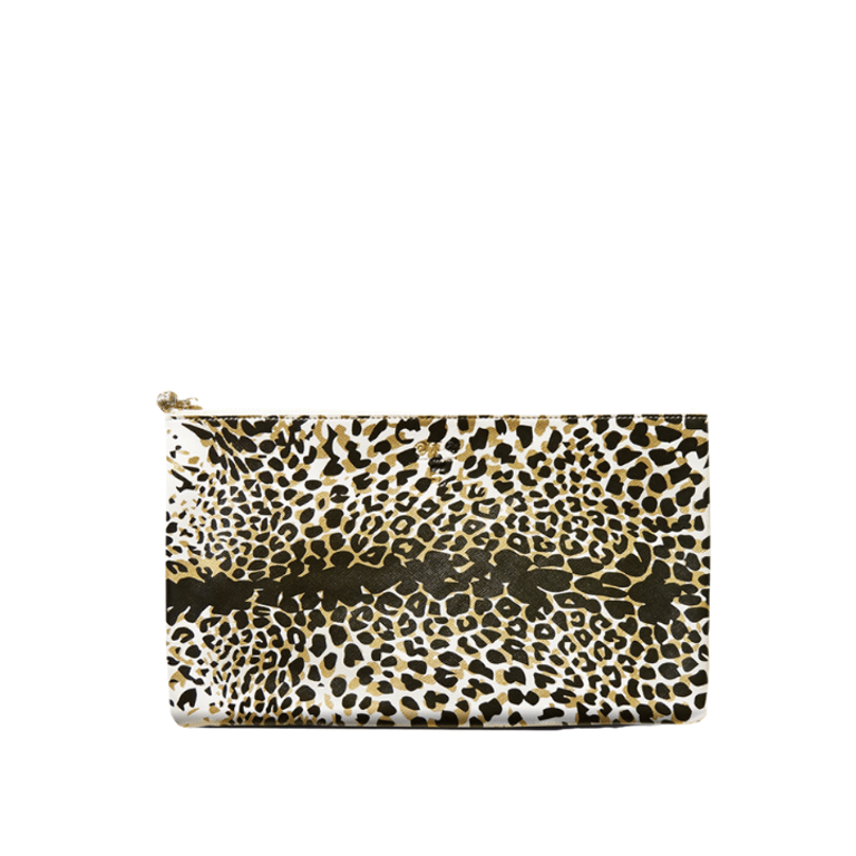 #5 Caki Leopard Gold Bag - Gold