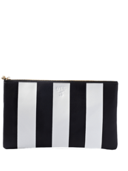 #5 Erin Stripe Black Bag - Black