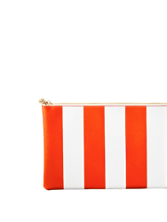 #5 Erin Stripe Orange Bag - Orange