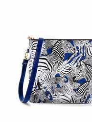 #6 Diana Zebra Navy Bag - Navy/Print