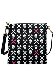 #6 Holly Skull Golf Tee Black Bag - Black/Print