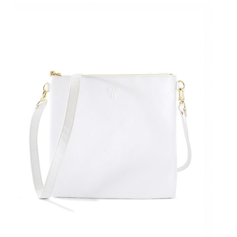 #6 White Crossbody Bag - White