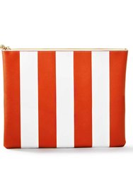 #8 Erin Stripe Orange Bag - Orange