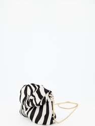 Baby Calf Mini Leda Handbag Zebra