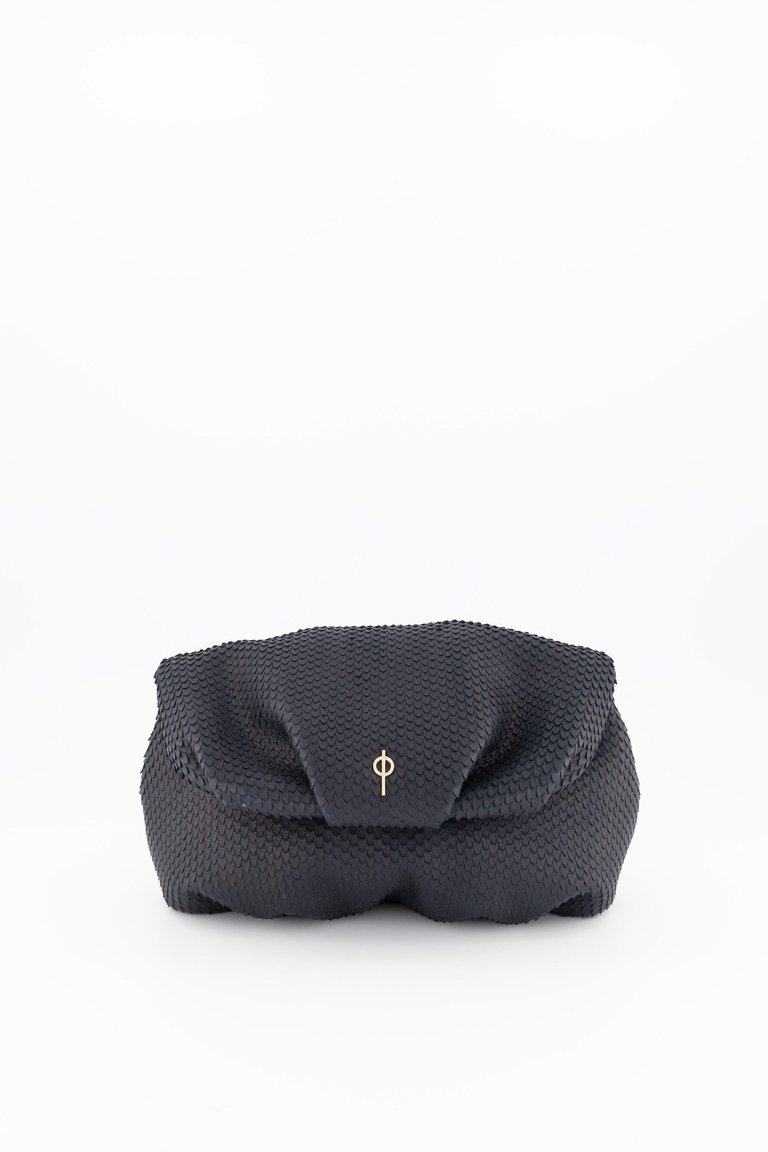 Leda Snake Handbag Black - Black