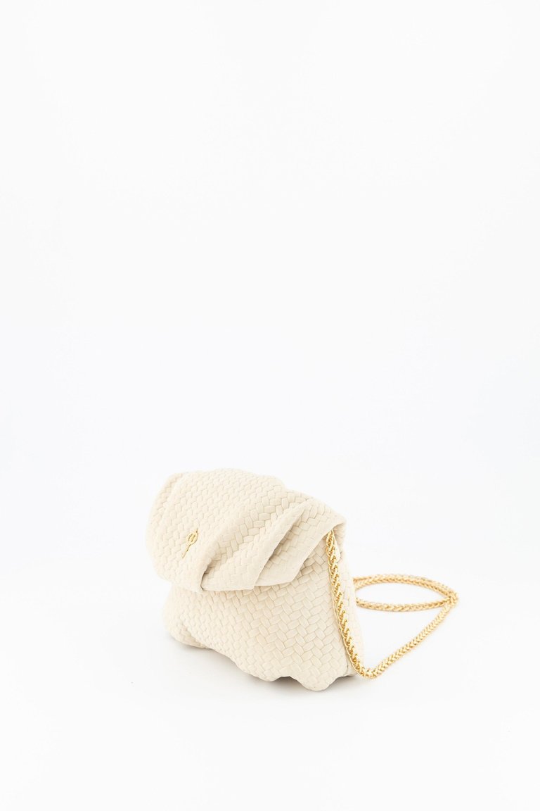 Mini Leda Braid Handbag Beige