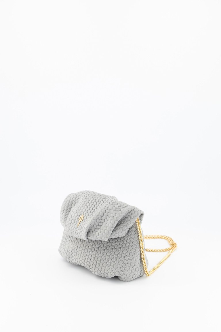 Mini Leda Braid Handbag Grey