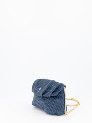 Mini Leda Braid Handbag Navy