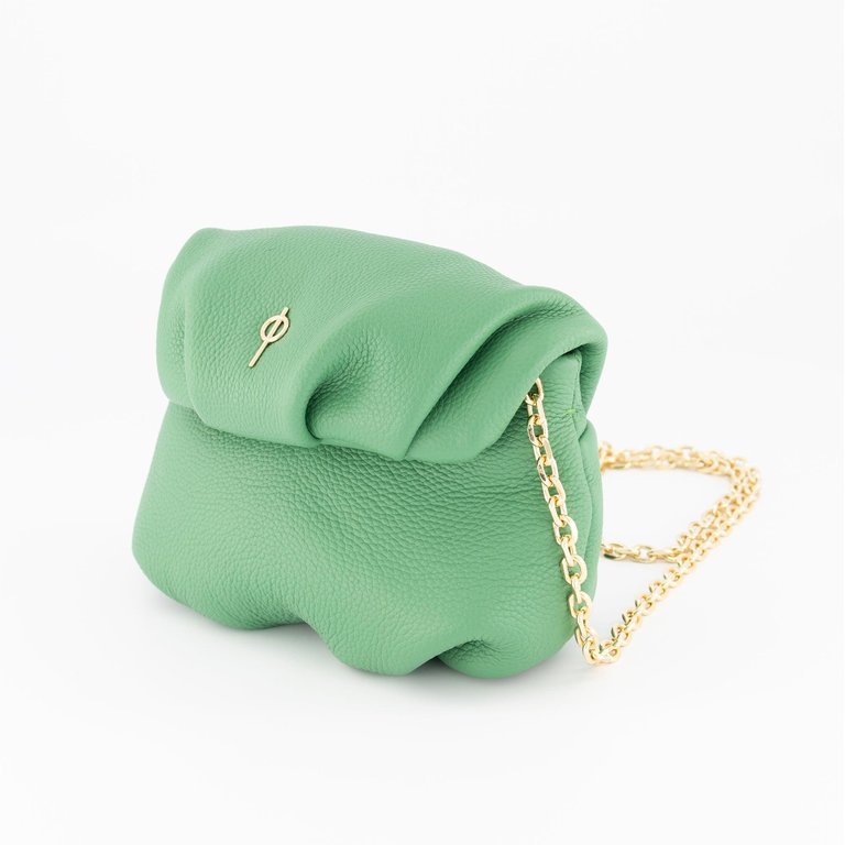 Mini Leda Floater Handbag - Green