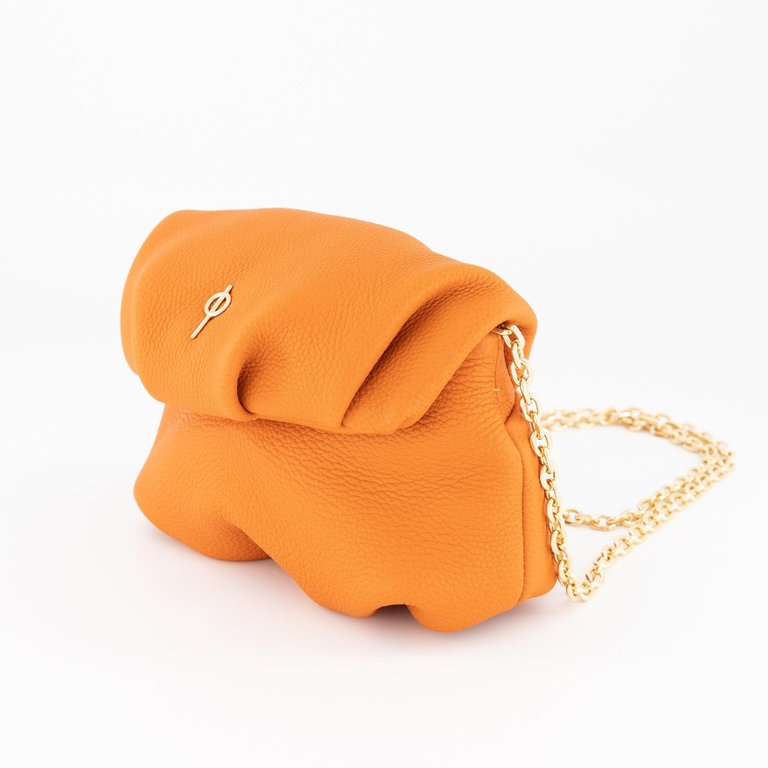 Mini Leda Floater Handbag - Orange
