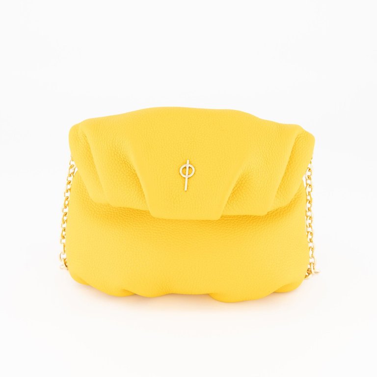 Mini Leda Floater Handbag - Yellow - Yellow