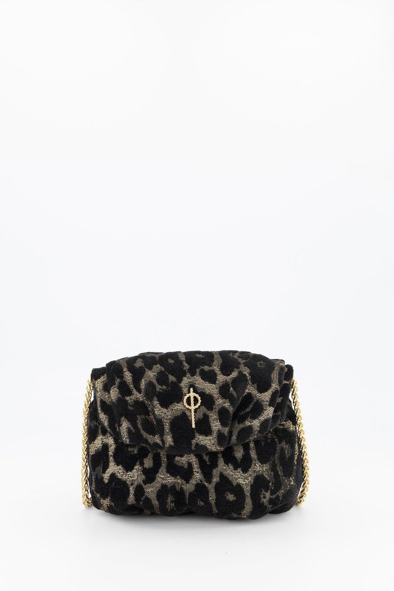 Mini Leda Handbag Gold - Leopard Gold