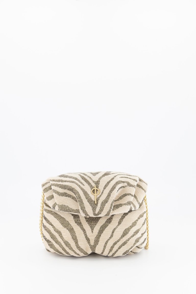 Mini Leda Handbag Zebra Beige - Zebra Beige