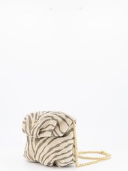 Mini Leda Handbag Zebra Beige