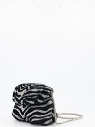 Mini Leda Handbag Zebra Black