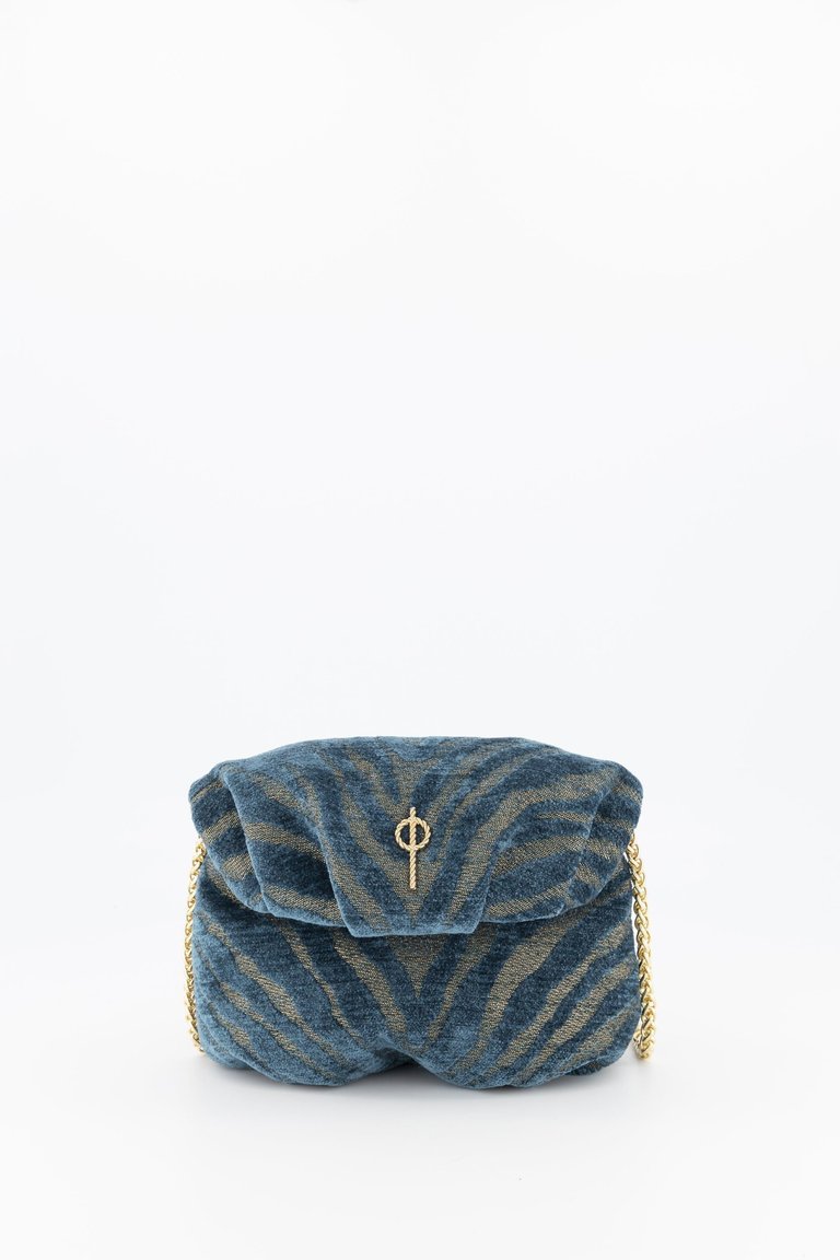 Mini Leda Handbag Zebra Blue - Zebra Blue