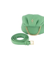Tiny Floater Leda Handbag - Green - Green