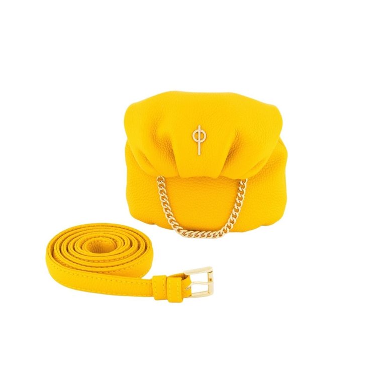 Tiny Floater Leda Handbag - Yellow - Yellow
