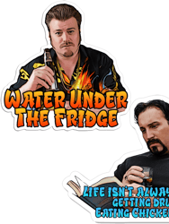 Trailer Park Boys® (2 Pack Stickers) Featuring Julian And Ricky | Officially Licensed Trailer Park Boys Sticker | Julian Sticker