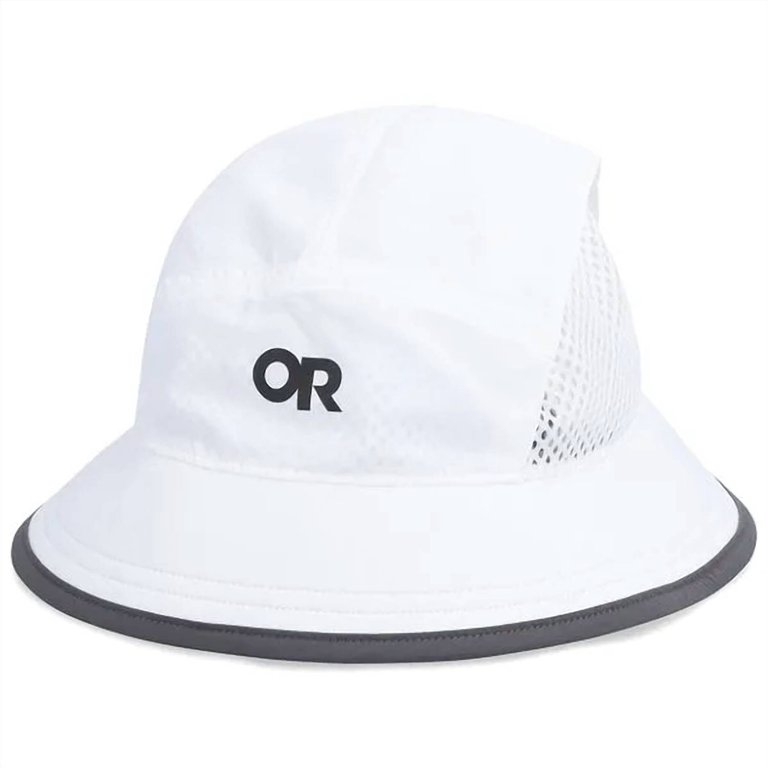 Unisex Swift Bucket Hat In White - White