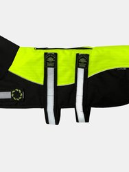 Outhwaite Reflective Hi Viz Padded Dog Harness (Black/Yellow) (25in)