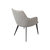 Linden Harmony Urban Mid-Century Modern Grey Upholstered Dining Chair Set of 2