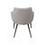 Linden Harmony Urban Mid-Century Modern Grey Upholstered Dining Chair Set of 2