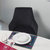 Lingo Harmony Black Upholstered Dining Chair With Conic Legs Set of 2