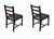 Mia Wood Fabric Dining Chair With Espresso Leg (Set Of 2)