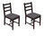 Mia Wood Fabric Dining Chair With Espresso Leg (Set Of 2)