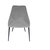 Pitch Harmony Light Grey Velvet Upholstered Dining Chair With Conic Legs - Light Grey