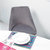 Pitch Harmony Light Grey Velvet Upholstered Dining Chair With Conic Legs