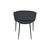 Puff Paste Harmony Black Upholstery Dining Chair With Conic Legs